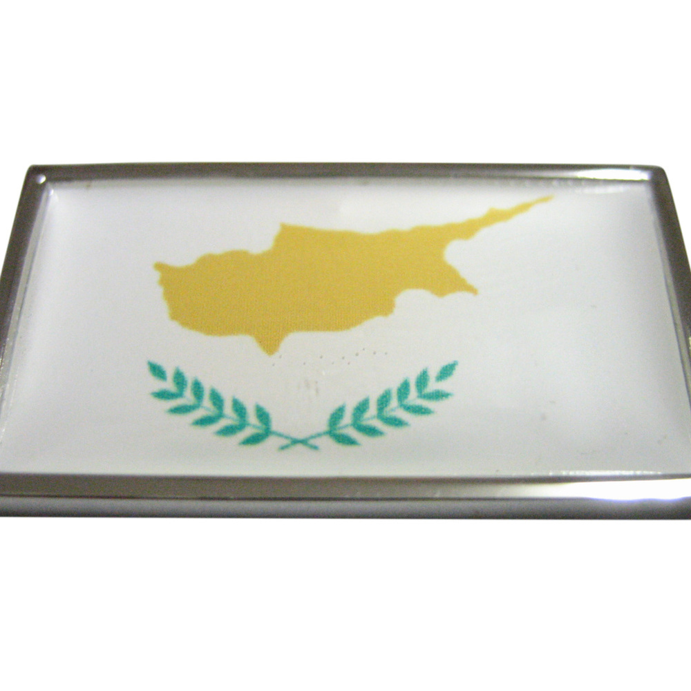 Thin Bordered Cyprus Flag Magnet - image 1